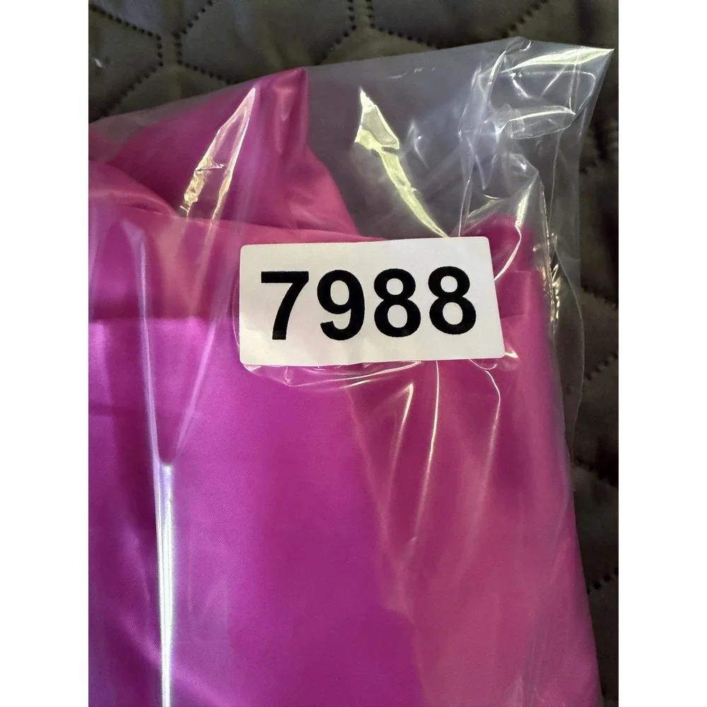 Akira Set Womens L Pink Satin Off Shoulder Volume Crop Top Maxi Skirt 2 Pc